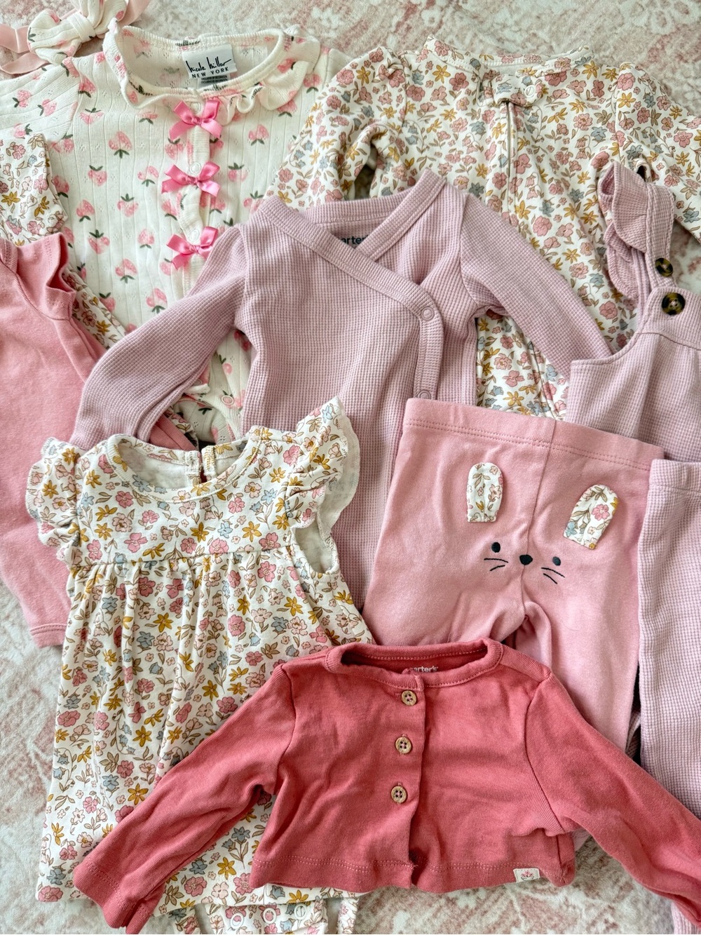 Soft Pink Baby Girl Clothing Bundle